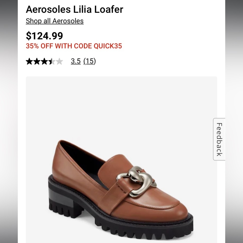 Aerosoles Lilia Loafer - new in box (fits like a 9.5-10)